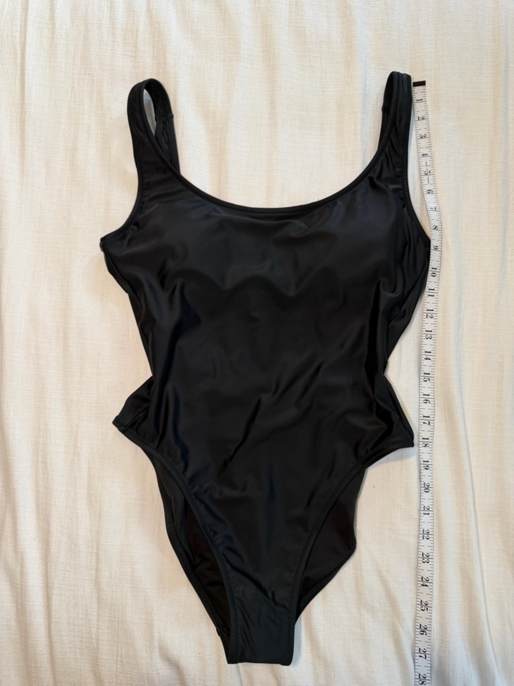 J Crew NWT Swim Scoop Back Swimsuit Size 8 Black - Picture 12 of 12